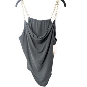 Free Kisses Gold Chain Top Size 3X NWT